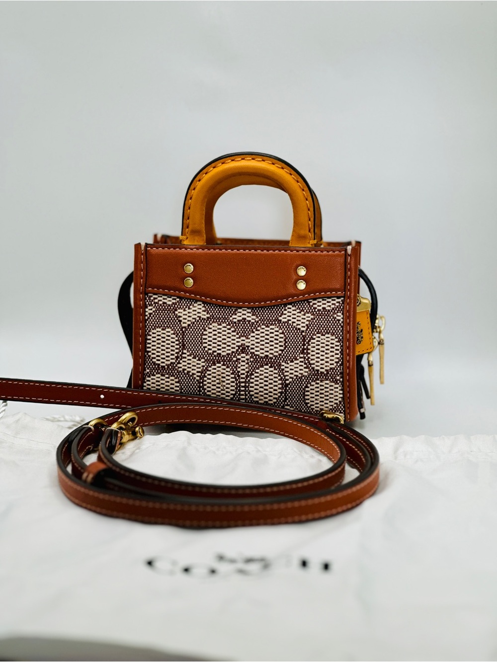 Coach Jacquard Micro Rogue Purse w Duster Bag
